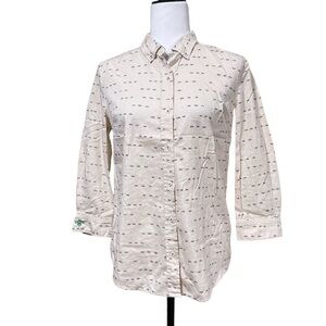 ANTHROPOLOGIE Postmark Ants & Bee Button Up Shirt